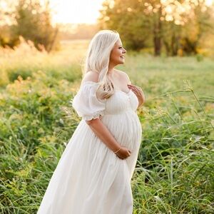 Selkie ivory cotton seashell gown